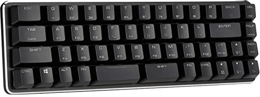 Qisan Mini 49 Gateron Clear Mechanical Gaming Keyboard