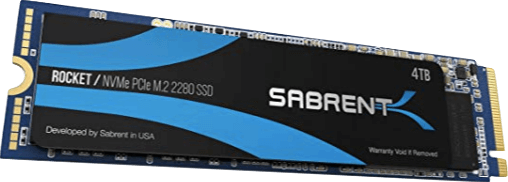 Sabrent 4TB Rocket NVMe PCIe M. 2 2280