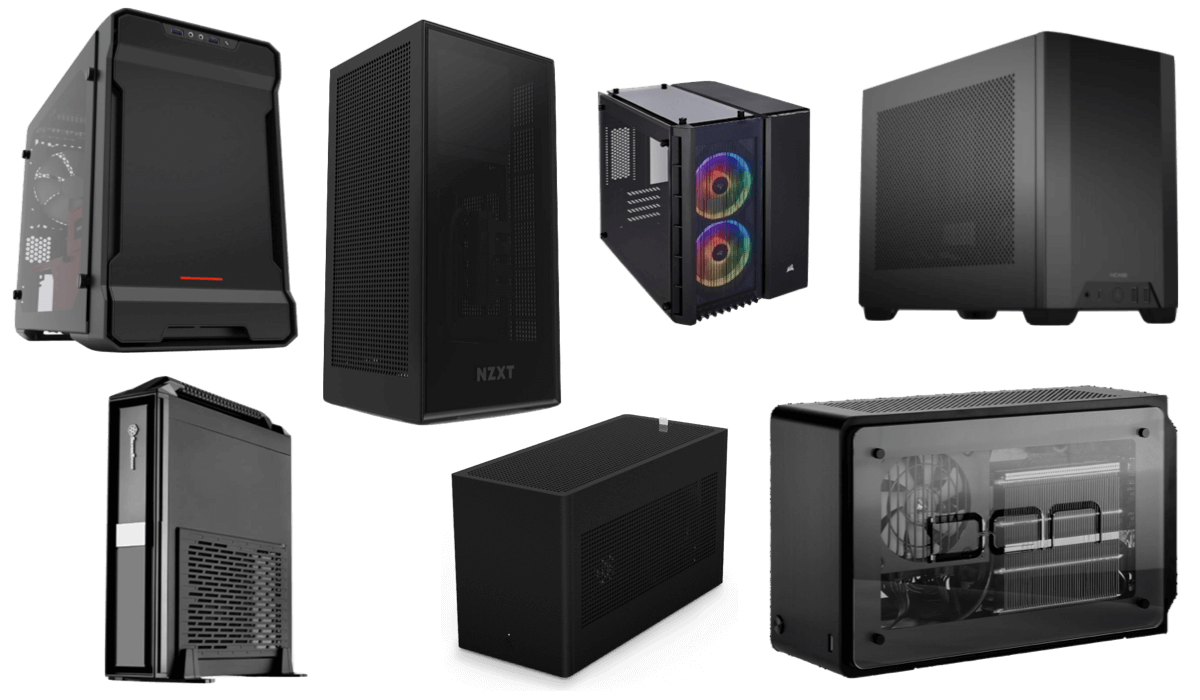 smallest itx cases that fit full size gpu