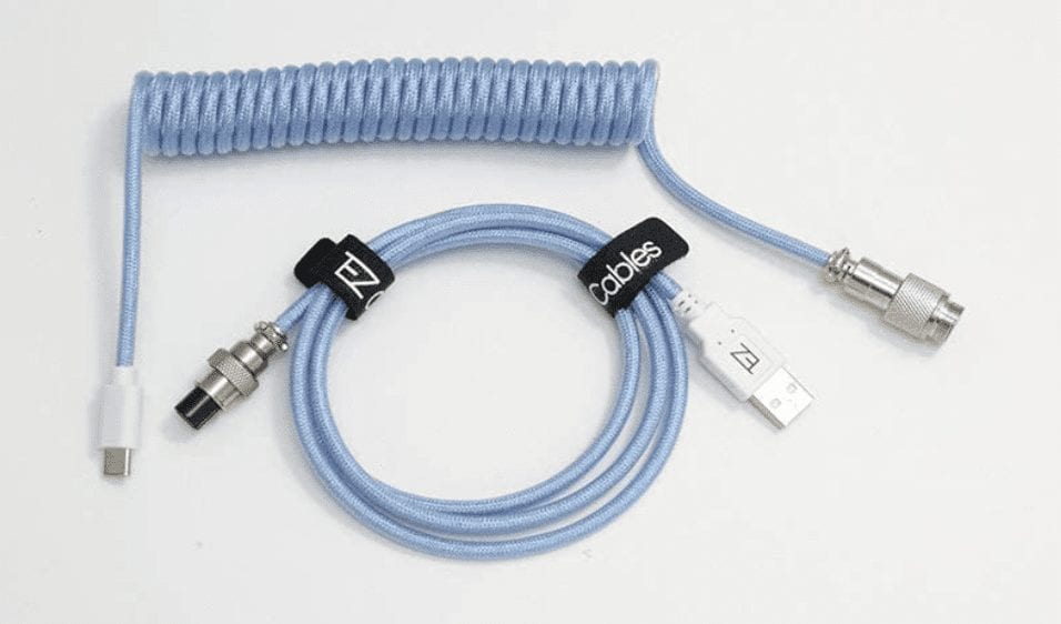 Tez Cables Z-Series Custom Coiled Aviator USB-C Keyboard Cable