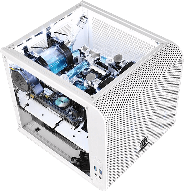 Thermaltake Core v1 Snow Edition White PC Case
